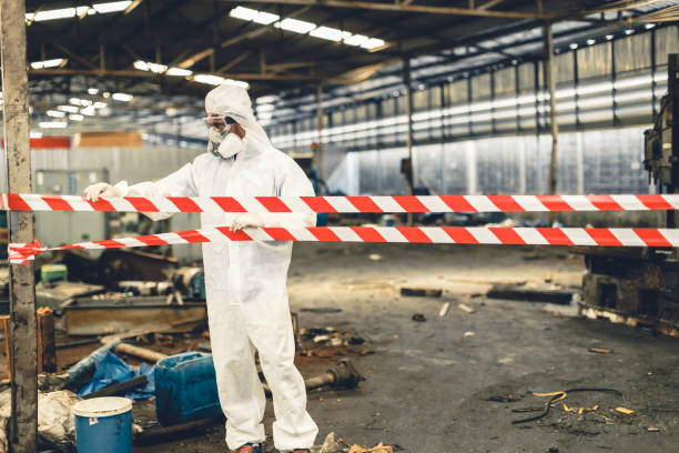 Professional Biohazard Cleanup technician working in Catawissa, PA